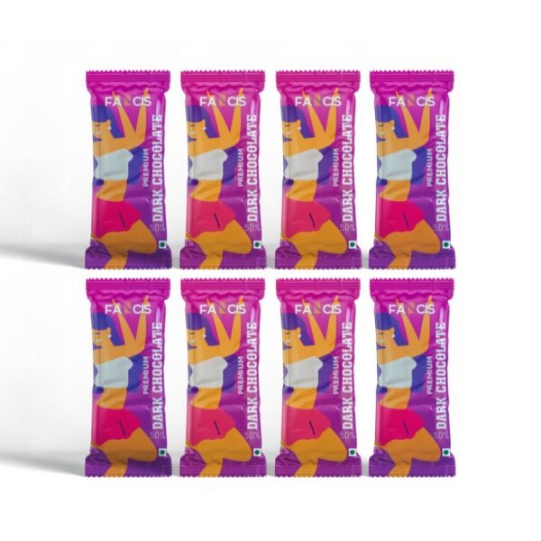 Fancis Chocolates | Pack of 8 | 400g | Dark Chocolate 50%